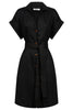 Maris Shirt Dress - Black