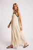 Maris Splice Tank Maxi Dress - Tusk/Black