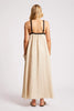 Maris Splice Tank Maxi Dress - Tusk/Black