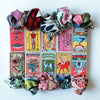 Les Belles Mini Alice Silk Scarf - Marine Navy