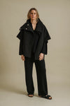 Sherpa Cuddle Coat - Onyx