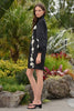 Sewing The Seeds Dress - Black/Cream