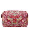 William Morris Strawberry Thief Toiletry Bag Medium - Red