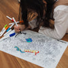 Hey Doodle Reusable Colouring Mat - Brighter Days