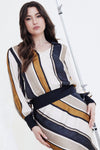 Aria Top - Tobacco Stripe