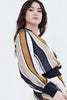 Aria Top - Tobacco Stripe