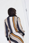 Aria Top - Tobacco Stripe