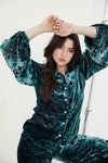 Ilona Shirt - Peacock Burnout