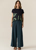 Adel Pant - Green/Ink Stripe