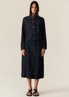 Carsen Denim Skirt - Dark Wash