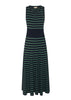 Luca Dress - Ink/Green