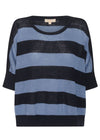 Milton Stripe Knit - Ink/Blue