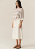 Milton Stripe Knit - White/Pebble