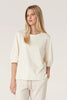 Pima Lantern Sleeve Top - Cream