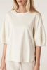 Pima Lantern Sleeve Top - Cream