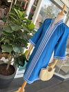 Allegra Linen Dress - Cornflower