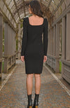 Knit This One Out Dress - Black