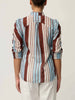 Calantha Ruched Blouse - Iridescent Stripe