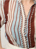 Calantha Ruched Blouse - Iridescent Stripe