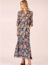 Mary Saint Maxi Dress -Teal Lurex
