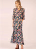 Mary Saint Maxi Dress -Teal Lurex