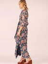 Mary Saint Maxi Dress -Teal Lurex