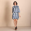 Long Bell Shirt - Blue Annuals