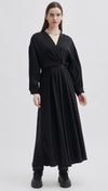 Haven Cross Front Maxi Dress - Black