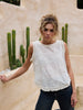 Chantilly Top - Natural Embroidery
