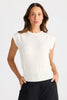 Jordi Knit Tee - Off White