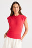 Jordi Knit Tee - Poppy