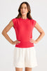 Jordi Knit Tee - Poppy