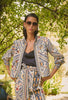 Aurora Reversible Fringe Jacket - Petinos Floros/Blue Ash