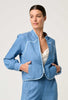 Aurora Reversible Fringe Jacket - Petinos Floros/Blue Ash