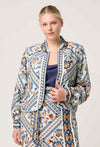 Aurora Reversible Fringe Jacket - Petinos Floros/Blue Ash