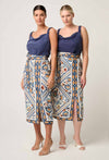Zenobia Fringe Midi Skirt - Petinos Floros