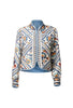 Aurora Reversible Fringe Jacket - Petinos Floros/Blue Ash