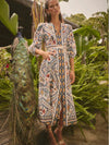 Alexis Silk Cotton Midi Dress - Petinos Floros