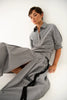 Skirt Salina - Charcoal Stripe