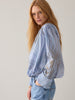 Pleat Top - Flowers & Stripes