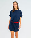 Adeline Knit Top - Navy