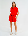 Adeline Knit Tee - Poppy