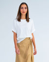Adeline Knit Tee - Chalk