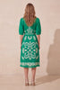 Coast Jewel Cotton Midi Dress - Emerald Green