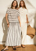 Parc Reversible Top - Ink Stripe