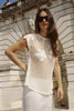 Pollyannna Floral Crochet Top - Bone