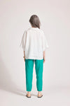 Miramar Collared Top - White