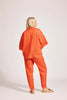 Miramar Collared Top - Coral