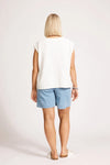 Artemis Sleeveless Knit Top - White
