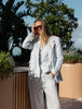Camden Linen Jacket - Pale Blue